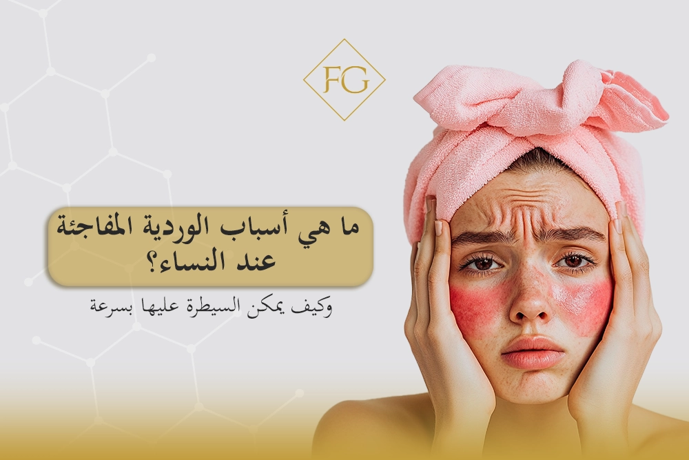 أسباب الوردية المفاجئة عند النساء