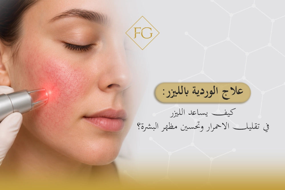 علاج الوردية بالليزر