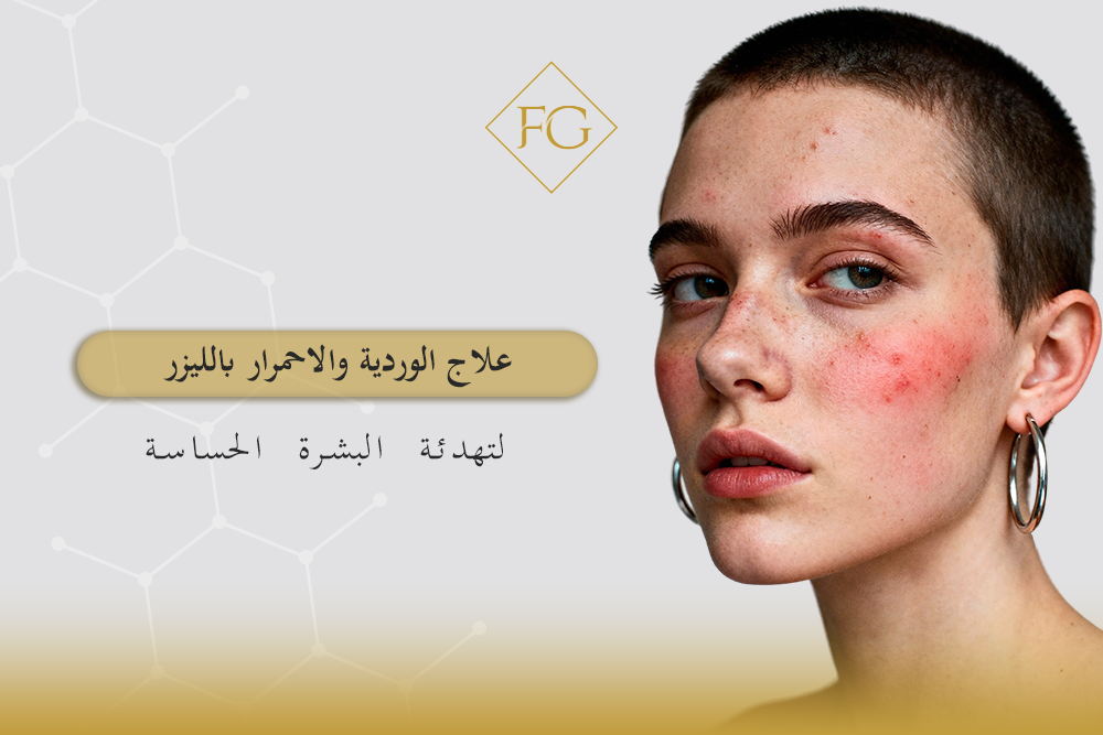 علاج الوردية والاحمرار بالليزر